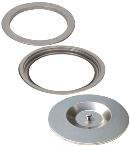 Ciieeo Cubierta Redonda de Acero Inoxidable para Tapa de Cubo de Basura Empotrada en Encimeras, Adecuado para Cocina y Organización de Residuos en Hogares
