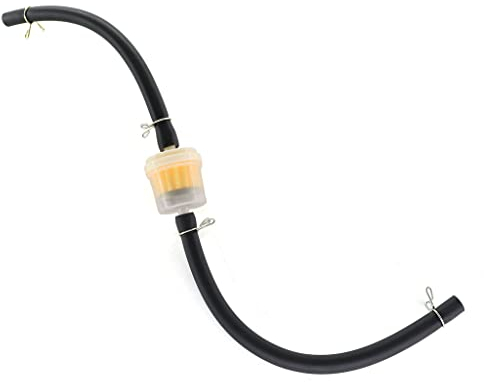 Huri Filtre à essence avec tuyau de carburant pour réservoir moto Crossbike Pocketbike Dirtbike ATV Quad 49 cm3