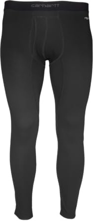Carhartt Men's Force Midweight Waffle Base Layer Pant, Black, 3X-Large Tall