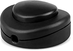 Arditi Interruttore unipolare a Pedale Nero per Cavi Piatti H03VVH2-F 2x0,75 mm² e tondi bipolari H03VV-F 2x0.75 mm²