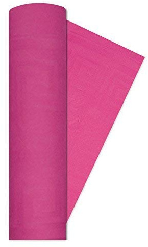 Tovaglia Rotolo FUCSIA - in Carta DAMASCATA - 5x1,20 mt - monouso - abbobbo Decoro tavola per Feste e Party