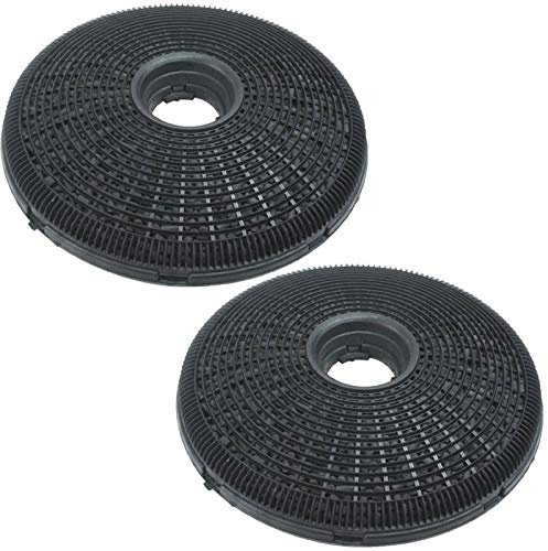 SPARES2GO Kolfilter för hygena spis huv-extraktor (200 mm, paket med 2)
