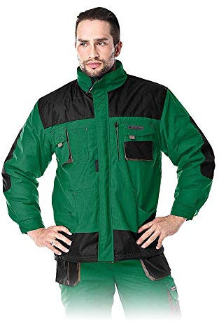 Leber&Hollman LH-Fmnw-J_Zbsxxxl Formen gefütterte Schutzjacke, Grün-Schwarz-Grau, XXXL Größe