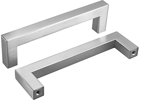 LONTAN 15 Stück Möbelgriffe 128mm lochabstand Küchengriffe Edelstahl Schrankgriffe Silber Möbelgriffe Griffe für Küchenschränke Türgriffe Küche Schubladengriffe