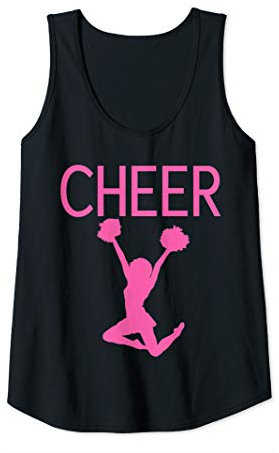 Damen Cheer Teal Graphics Cheerleading Tank Top