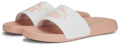 PUMA Popcat 20 herr Strandsandal Slide, PUMA White-Apricot Blush, 37 EU