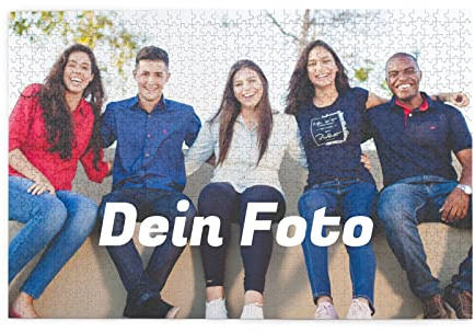 Fotopuzzle mit Eigenem Bild Personalisierte Puzzle 300,500,1000 Teile Individuelles Bild Benutzerdefiniert Fotopuzzle EIN perfektes Fotogeschenk für Kinder Familie (1000 Teile - Querformat)