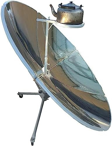 Cuisinière solaire portable 2500 W, gril, four solaire en acier inoxydable chauffe les boissons et cuit les aliments, cuisinière sans carburant