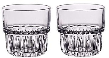 PEKJI Bicchieri da vino semplici Set di 2 bicchieri da vino senza stelo per vino rosso e bianco per hotel bar di casa
