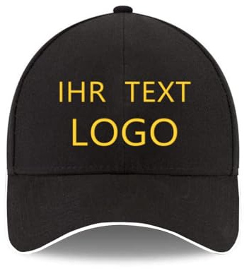 ROHBVMN Basecap personalisiert mit Foto/Logo/Text | Kappe selbst gestalten | personalisiertes Baseball Cap | Trucker Cap Herren Damen in großen Mengen | Mesh Cap für Männer Frauen