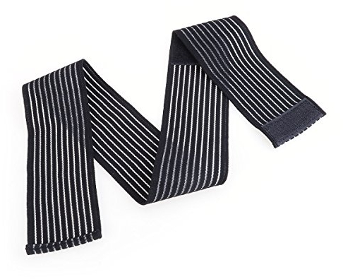 ROSENICE Élastique cheville de protection Bandage respirant cheville poignet coude de soutien Wrap pour Sport Exercice (Noir)