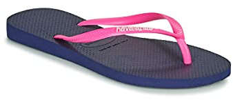 Havaianas Slim Logo, Infradito Donna, Marine Wonder F, 33/34 EU