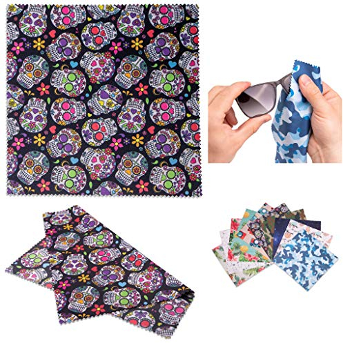 Lens-Aid Mikrofaser Reinigungstuch in schickem Design: Für Kamera, Objektiv, Display und als Brillen-Putztuch (Mikrofasertuch 20x20 cm)