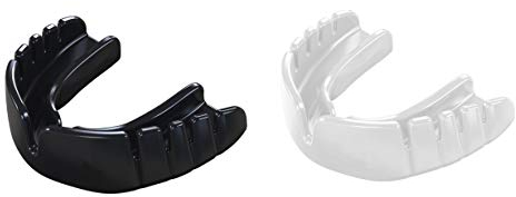 adidas Mundschutz für Erwachsene und Kinder, Boxen, Rugby, Hockey, MMA, OPRO Snap-Fit Gen4 (schwarz, Junior)