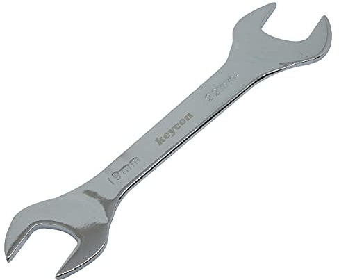 ExcInter - Chiave con estremità aperta, 19 x 22 mm, a doppia estremità, 3 mm, ultra sottile, strumento di riparazione per l'uso in condizioni di spazio ristretto.