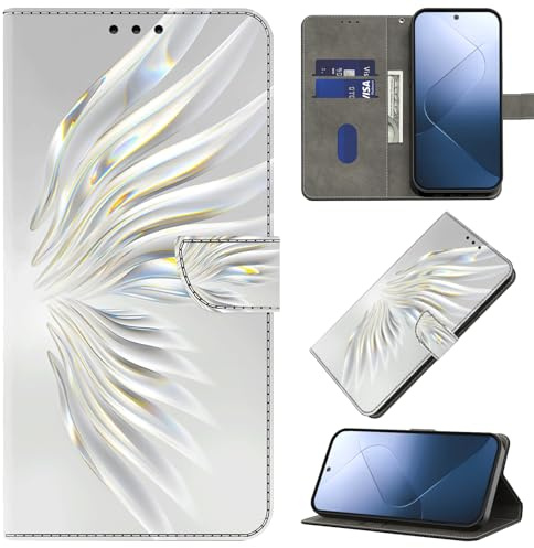 BOLELAW Hülle für Samsung Galaxy A53 5G – Stoßfestes PU Leder Wallet Case mit Magnetverschluss, Standfunktion & Kartenfächern, Kristall-Flügel