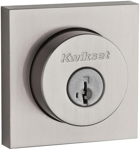 Halifax Square Rose Double Cylinder DEADBOLT SMARTKEY with 6AL Latch and STRKP Strike Pack