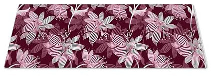 EHOMERY Mauspad Klein Dünn Mousepad Bedrucken Retro-Muster Mauspad Bild Mousepad Personalisiert Für Die Schreibtischdekoration - 1 Pack [30x80 cm]