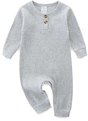 KIDDLETOWN Tutine per neonati, Ragazzo Ragazze Manica Lunga Tutine, Bambino Pigiama, Pigiama in Cotone Neonato, Pigiama Bambino Tutine Jumpsuit Abbigliamento Neonato（3-6 Mesi）