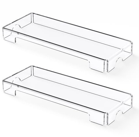 WINFFOR Protector acrílico para teclado, paquete de 2 fundas antipolvo para teclado mecánico, para teclado de computadora, para teclado de 17 pulgadas (transparente)
