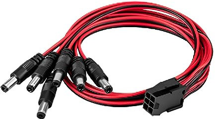 Cable de alimentación de 6 pines a DC5525 5521, adaptador de extensión para tarjetas gráficas, cable de 6 pines