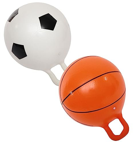 UPKOCH 2stücke Hüpfbälle Für Junge Mädchen Gymnastikball Interaktiver Hüpfball Verschleißfester PVC-Ball Spielen Bälle Für Junge Mädchen Kinderbedarf Gleichgewichtstraining