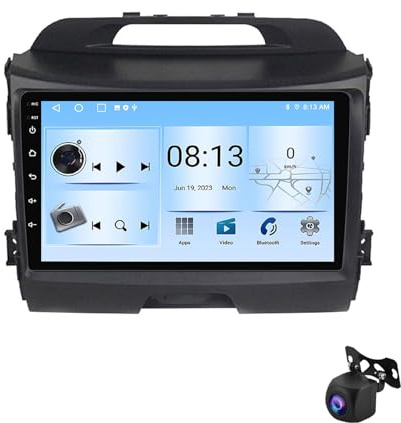 Autoradio Touch Screen Android 13 per KIA Sportage 3 2010-2016 navigatore satellitare ricevitore audio integrato schermo touchscreen HD da 9 Bluetooth GPS CarPlay Android Auto(C 4G+WIFI 8Core 2)