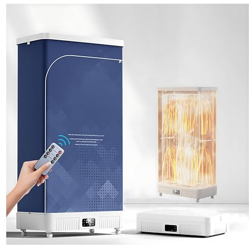 UPLTOE 2000w Secadora De Ropa Eléctrica, Automática Plegable Portátil, Inteligente, Apta para Ropa Y Tejidos, Secado Rápido