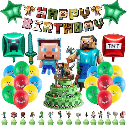 Sinmaklin 36 PCS Birthday Decorations