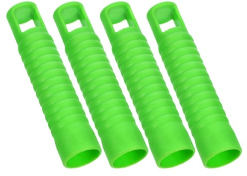 Anneome 4 Pezzi Manicotti Terminali per Manico Scopa Diametro 19mm, Cappucci Antiscivolo in Plastica per Asta Centrale, Impugnature di Ricambio per Pulizia Casa, Ufficio e Negozi, Facile