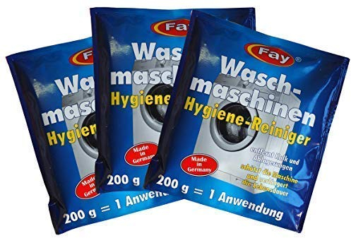 3 x Fay Waschmaschinen Hygiene-Reiniger 200g, Waschmaschinen-Pflege, Entkalker
