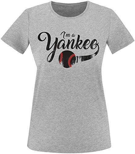 EZYshirt® I`am a Yankee Baseball Shirt T-Shirt Damen