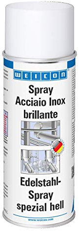 WEICON Spray Acciaio Inox tipo brillante 400ml | rivestimento superficiale resistente alla corrosione