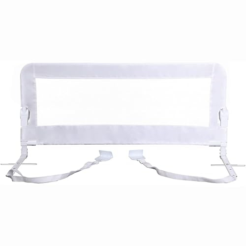 Dreambaby G7742 Bettgitter Maggie – für Einbaubetten und Flachbetten – 110 cm breit und 50 cm hoch, Weiß