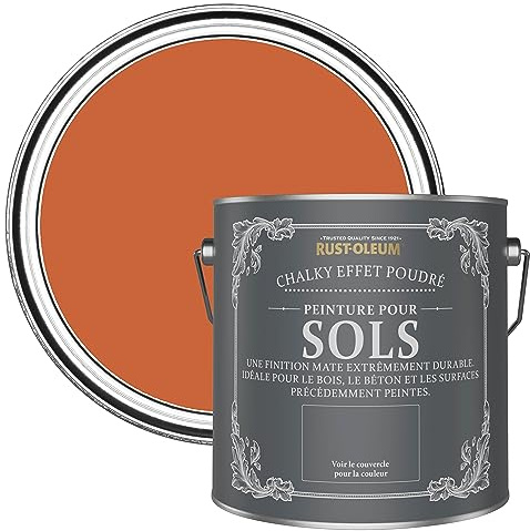Rust-Oleum Orange Scratch-Proof Floor Paint in Matt Finish - Tiger Tea 2.5L
