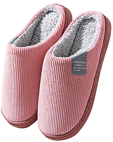 Zapatillas de casa para mujer, cerradas, cómodas, cálidas, de felpa, cálidas, suaves, para otoño e invierno, cómodas
