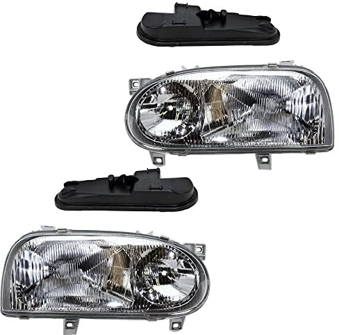 ATEC Germany 2x phares avant Phares principaux gauche + droite Compatible avec VW GOLF 3 (1H1), GOLF 3 Cabriolet (1E7), GOLF 3 Variant (1H5)