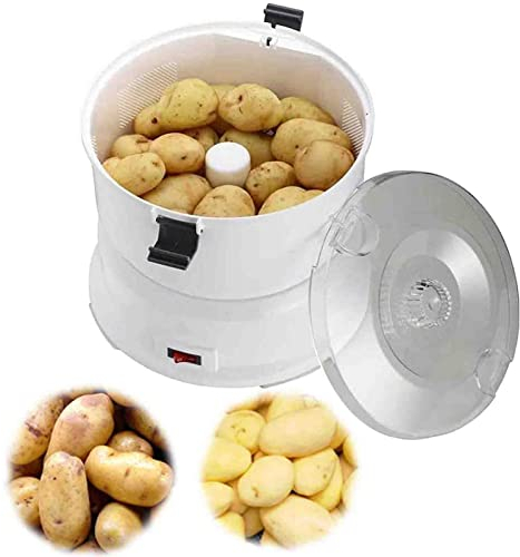 JHLP Electric Potato Peeler - One-Button Drive Automatic Quick Vegetable Peeler for Kitchen - Commercial Salad Rotating Machine, Perfect Peeling Tool - Home & Commercial Use
