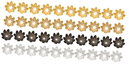 500 Stück Vintage Blumenperlenkappen 8mm aus Metall für Schmuckherstellung
