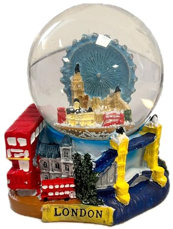 London Icon 3D Snow Globe – Stunning London Landmarks Home Decorative Snow Globe, Perfect Souvenir or Gift for Travelers and Collectors