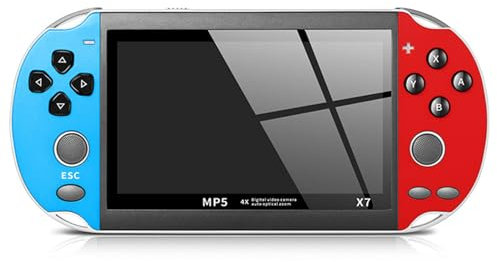 X7 Retro Handheld Game Console, Built In 10000 Games And 10 Emulators, 4.1inch HD Screen Rechargeable Handheld Console, Portable Mini Handheld Game Console, Support Video Output Music Ebook