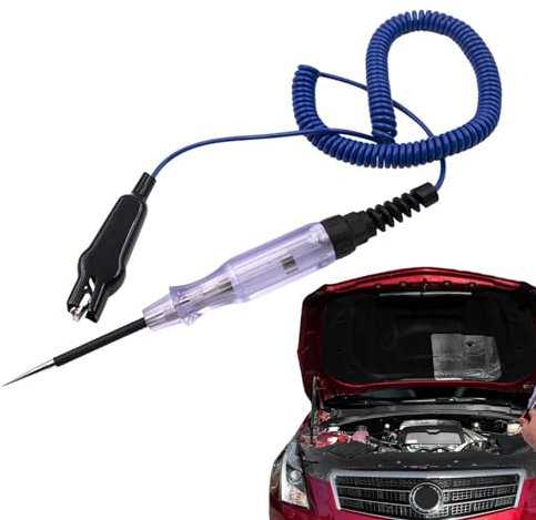 Sicherungstester Automobil, Auto Sicherungstester | Hochleistungsspannungstester 6-24V Test Light | Probe Sicherungsstift mit verlängertem Federdraht -Elektromotor für Motorrad