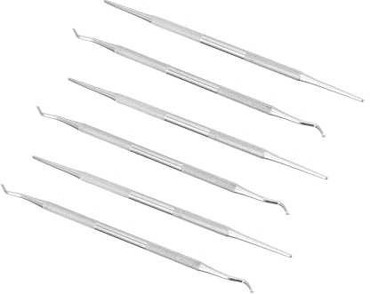 MERRYHAPY 6 piezas Herramientas para Limpieza de Uñas Encarnadas Cucharas para de Uñas Herramientas de Pedicura Diseño Ergonómico y Duradero Casa