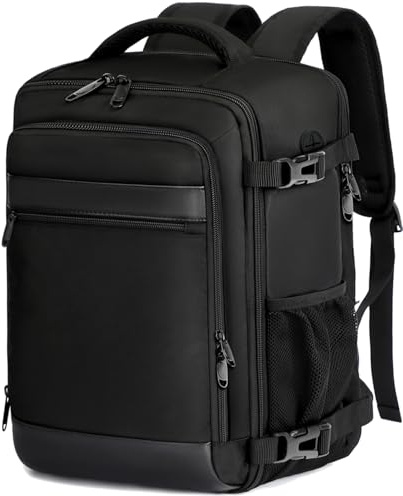 KLOSTAIN Zaino Ryanair 40x30x20 Bagaglio a Mano Cabina Aereo Under Seat Approvato per EasyJet Wizz Air Eurowings Zaino da Viaggio 24L Porta Computer 15,6 Pollici Nero
