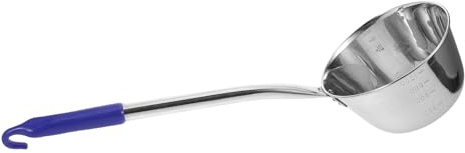 Ipetboom Cucharón de Acero Inoxidable para Sopa y Agua Mango Largo de 18 CM Pala Metálica Resistente y Versátil para Cocina y Baño Cucharón Pequeño para Servir y Cocinar