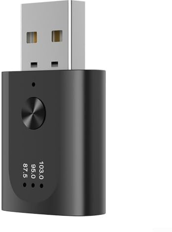 Bluetooth-FM Transmitter Auto, USB-Bluetooth-Empfänger, USB-Netzteil, FM- und AUX-Sendeempfänger für Autoradio, Heimstereoanlage und PC