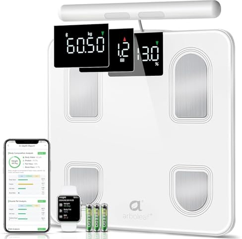 arboleaf Smart Scale for Body Weight and Fat, Body Composition Scale