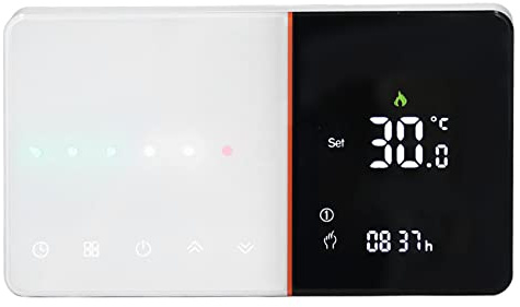 WGFOIP Smart Wifi-termostat med Röststyrning Tidsinställd Programmerbar LCD-temperaturkontroll för Hemmet 95-240V