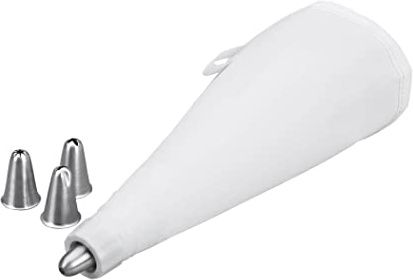 Poche à douille avec 4 douilles – Réutilisable 20 x 30 cm Coton Lavable à 95 °C