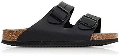 BIRKENSTOCK Sandale Arizona, Superlauf, Birko-Flor, schwarz, normal, Größe 42 1018222-42 (Pantolette Schuh Halbschuh Latsche Zweischnaller Berufsschuh Schuhe Birki Arizona Slipper Pantoffel)